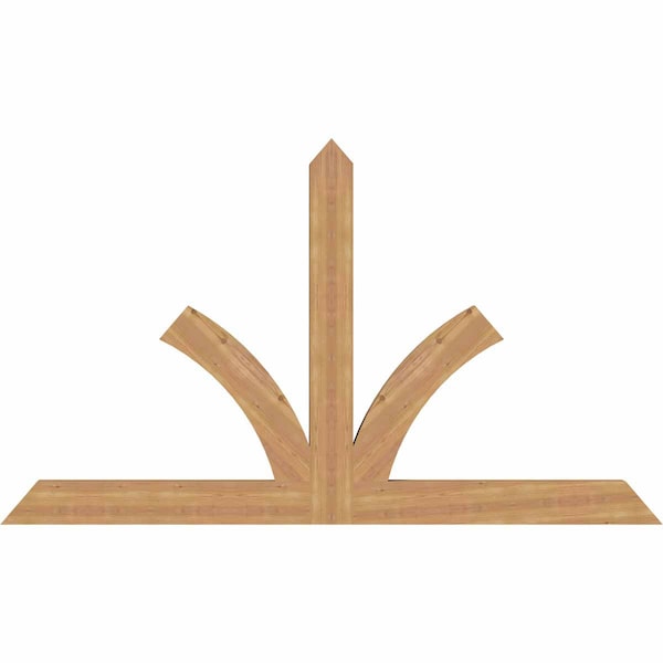 Ekena Millwork Richland Timber Gable Bracket, Western Red Cedar, 84"W x 49"H x 3 1/2"D x 5 1/2"F, 14/12 Pitch GBW084X49X0406RIC00SWR - main
